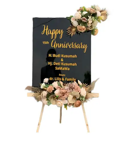 Papan Bunga Akrilik kadupandak